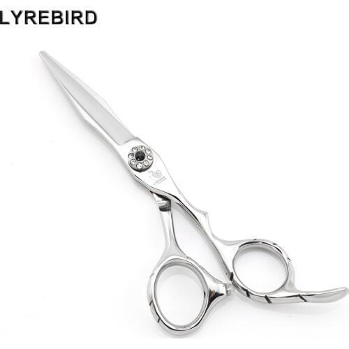 Hair Cutting Scissors 5.5 or 6 Inch Antislip Cutting Shear with Sword Blade F113 F114 Lyrebird HIGH CLASS Simple Pack 1 Pcs/Lot