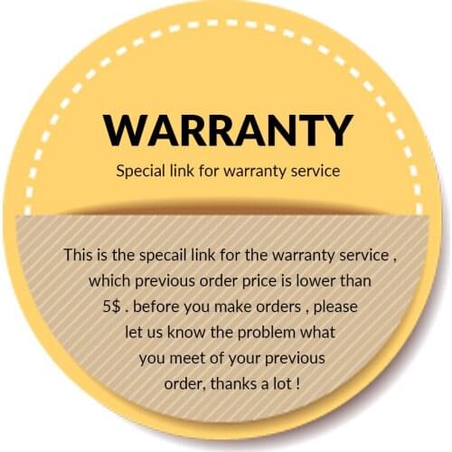 Special Link - Warranty for previous orders
