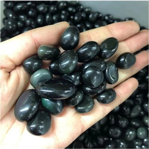 Rainbow Obsidian Tumbled Stones Wholesale Carved Gemstone For Decoration
