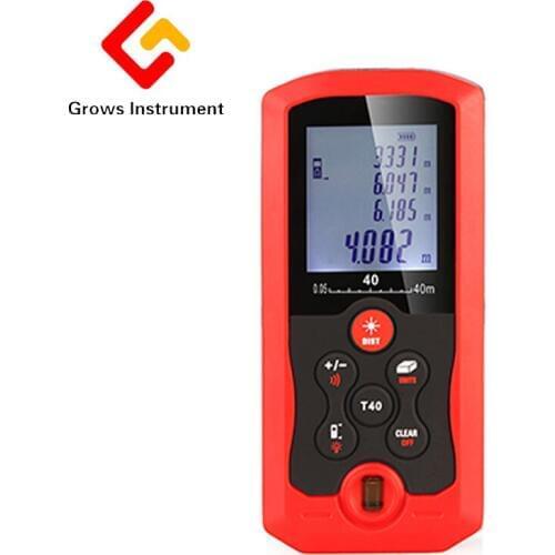 Handheld Laser Range Finder T Series 40 m Electron Ruler Laser Ruler Bubble