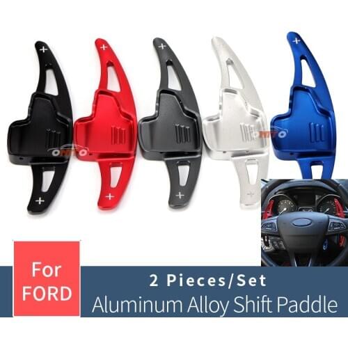 2pcs for ford ECOSPORT 2018-2019 FOCUS 2015-2019 KUGA 2016-2019 Steering Wheel Aluminum alloy Shift Paddle Shifter Extension