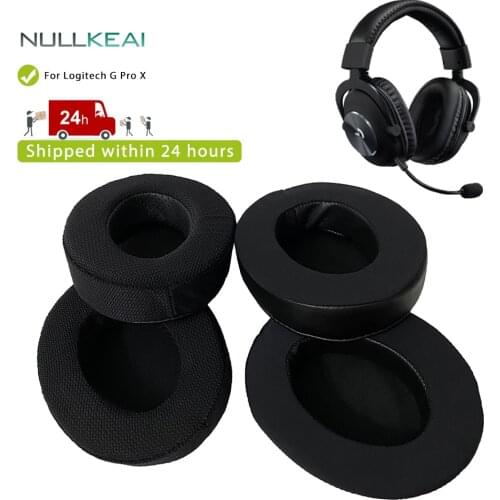 NULLKEAI Replacement Earpads For Logitech G Pro X Headphones Ice Feeling Breath Ear Cushion