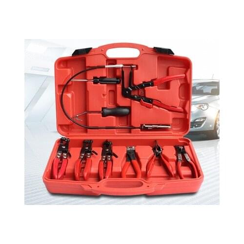 Pipe Bundle Clamp Straight Throat Clamp Clamp Snap Caliper Auto Water Pipe Clamping Pliers Curved Pipe Clamping Pliers Set