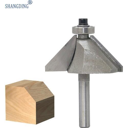 Wang 45 Degree Bevel Angle Knife Milling Cutter Trimming Machine Carving Cutter Head Degree Chamfer Knife 45 Angle Knife