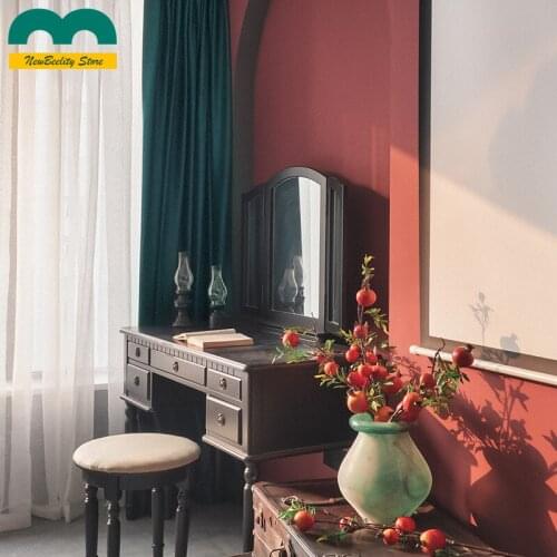 High-end European-style Luxury Flannel Curtains Velvet Blackout Curtains Living Room Bedroom Floor-to-ceiling Window Curtains