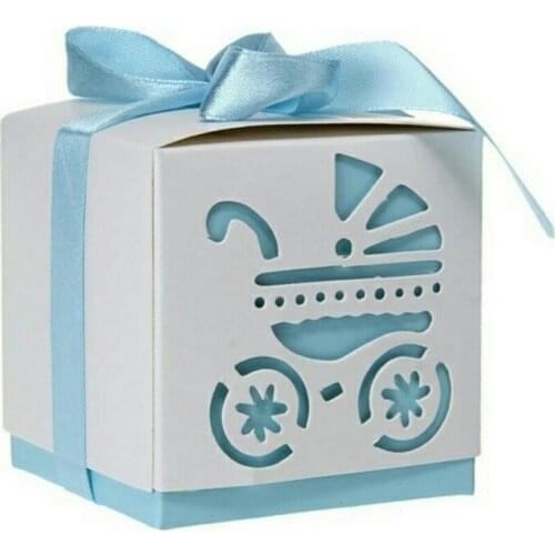 10/50 Pcs Small Fresh Baby Car square candy gift box Birthday Favor Packing Wedding Party Decoration candy box Supplies 7zSH120
