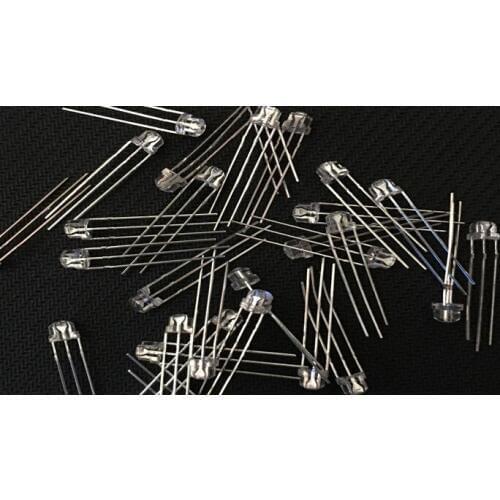 100pcs Bicolor 5mm led diode light beads water clear red@green color, common cathode