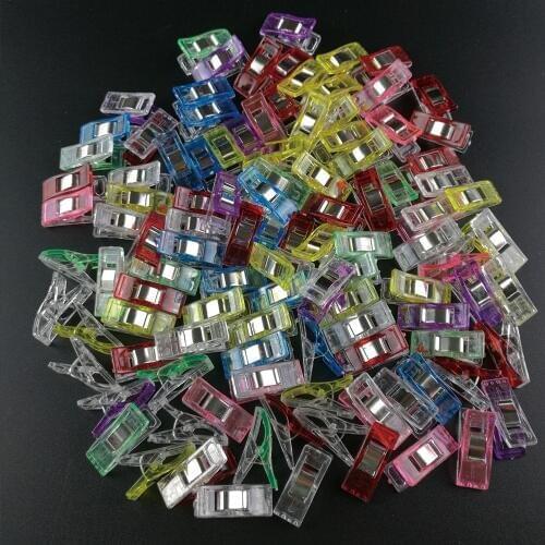 20pcs Clips DIY Plastic Sewing Fixed Clips Patchwork Crafts Plastic Garments Clips Crafts DIY Scrapbooking Sewing Accessories