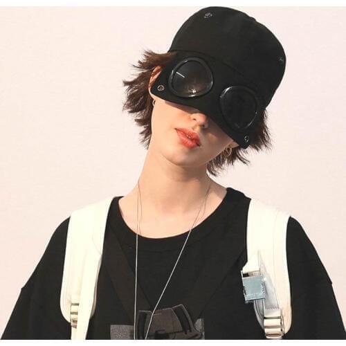Men Women Pilot Glasses Duck Hat Fashion Wild Students Street Trend Baseball Cap 649C