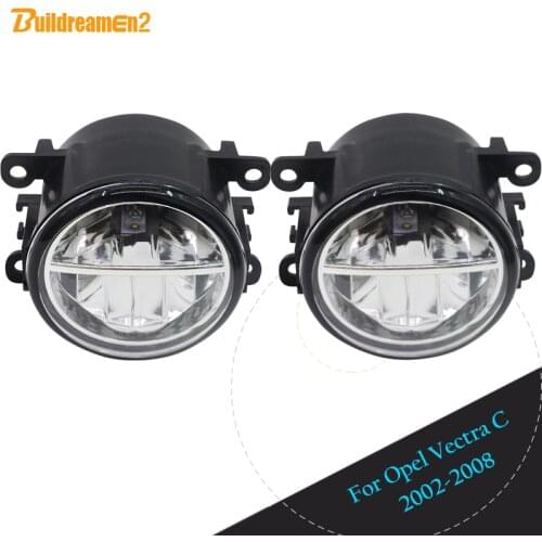 Buildreamen2 Car LED Bulb 4000LM Fog Light DRL Daytime Running Lamp For Opel Vectra C 2002 2003 2004 2005 2005 2006 2007 2008
