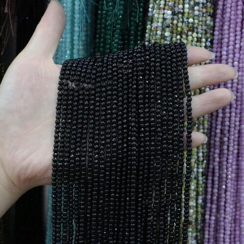Natural Semi-precious Stone Beads 3mm Agates Small Faceted Loose Beads For Jewelry Making DIY Supplies Fit Bracelet Necklace