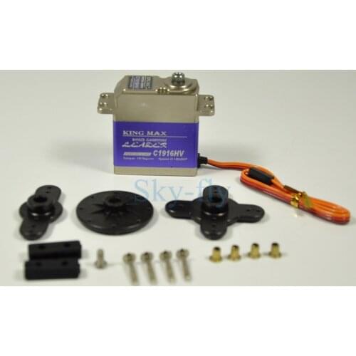 Kingmax Digital Metal Gear High Voltage Coreless Standard Servo C1916HV 19.5kg For Car