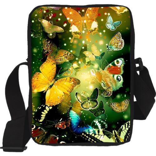 Children Crossbody Bags for Women Butterfly Printing Kids Casual Mini Bags Female Girl Messenger Bags Bolsos Mujer