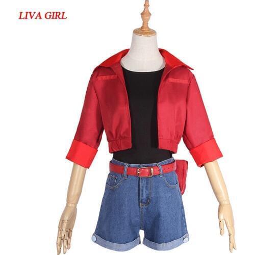 Liva girl Hot Anime Cells at Work! Erythrocite Red Blood Cell Cosplay Costume Full Sets 6 pieces