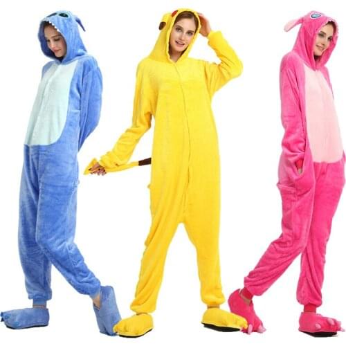 Unicorn pajamas child Adult Unicorn panda Onesies Flannel Pajamas Family 2020 New Year Party Halloween Animal Licorne Pijamas