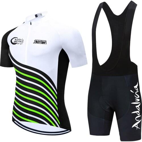 2021 TEAM Andalucia Cycling Clothing Sets 20D Bike Shorts MTB Ropa Men Summer Quick Dry BICYCLING Shirts Maillot Culotte