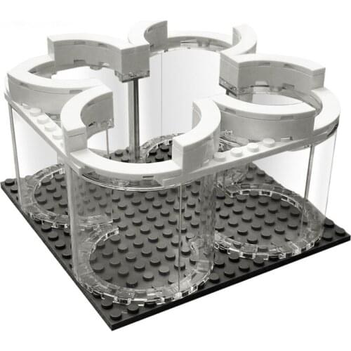 MOC Building Block C4763 Aerospace Saturn Display Stand Rocket Launch Space Spacecraft Model Bricks Kits Boys Gift