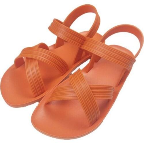 Summer new style womens and mens sandals flat bottomed super soft