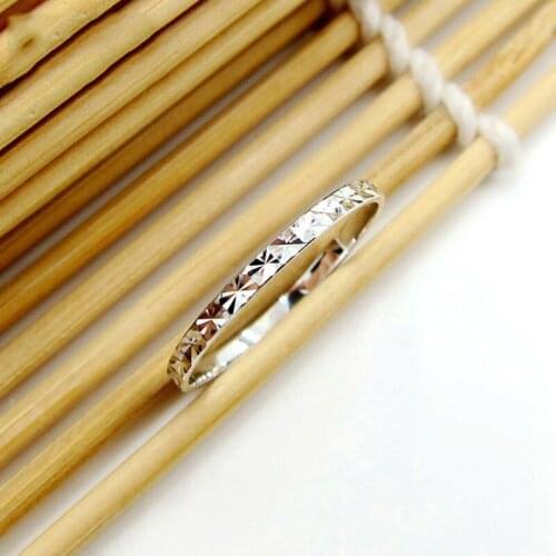 Best Gift Pure Platinum 950 Band Womens Lucky Heart Ring Size US 5-8