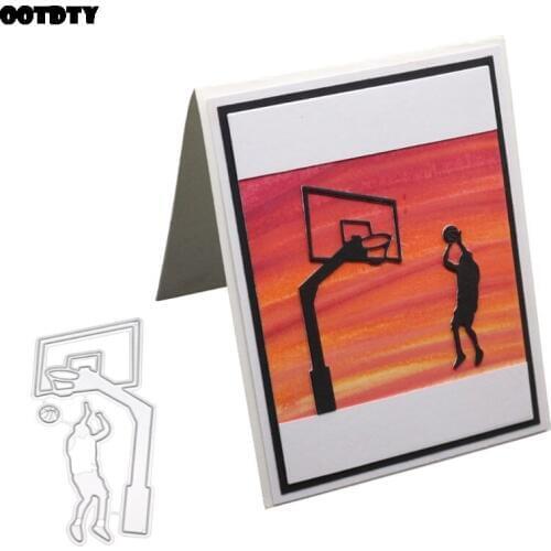Play Basketball Metal Cutting Dies Stencil DIY Scrapbooking Album Stamp Paper Card Embossing Craft Decor New for 2020