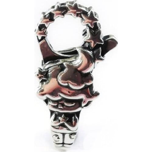 Genuine 925 Sterling Silver Dimoo Lobster Lock Fit Original Brand Bracelet Jewelry Vintage Bead for Jewelry Making New Arrival