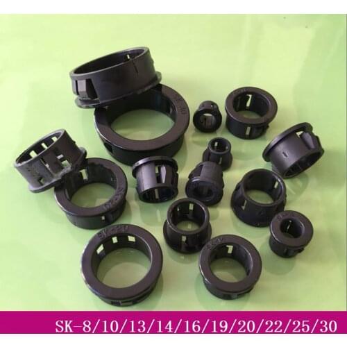 Nylon Round Cable Hole Cover Dia 8mm-50mm Plastic PC Computer Desk Wire Organizer Port Seal Rings Furniture Accessories