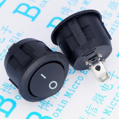Opening 20 mm feet two ship type switch KCD1-105-2 - p black become warped plate switch