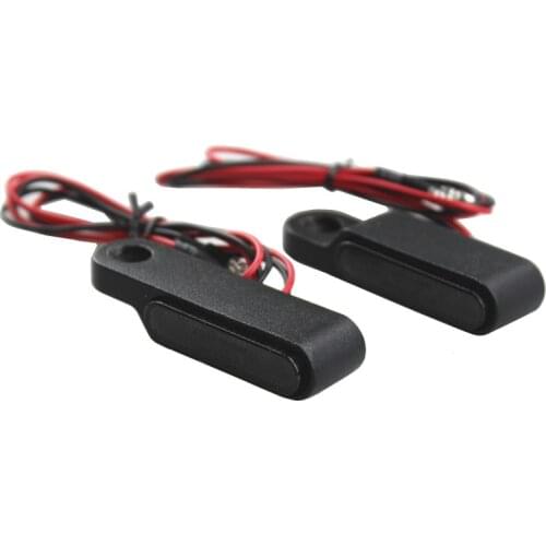 Pair Universal Motorcycle Mini LED Handlebar Indicators Turn Signal Light Flashing Amber Light Cruiser Chopper Cafe Racer