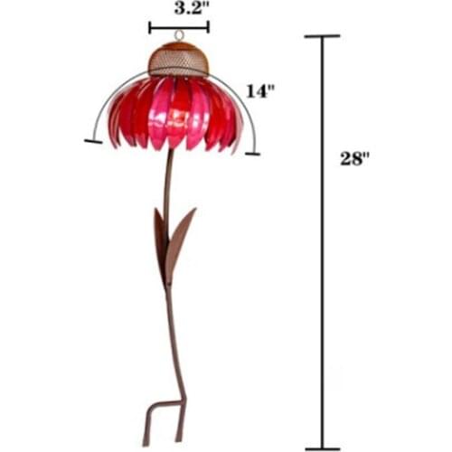 Sensation Pink Coneflower Bird Feeder outdoor flower bird feeder home creative bird feeder