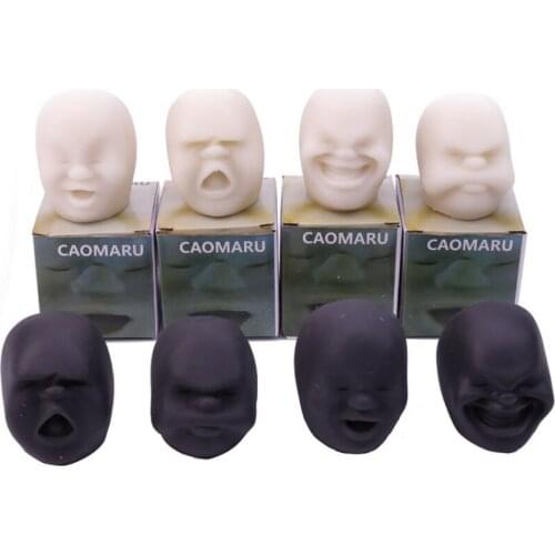 Decompression Toys Creative Birthday Gift of The Funny Faces Colleagues Girlfriend Boyfriend Fun Squishy Toy Stress Less Caomaru