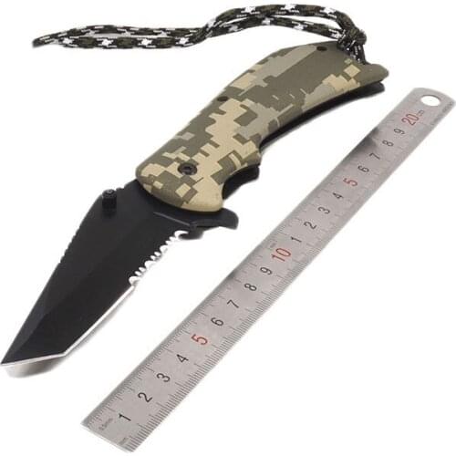 Tactical Folding Pocket Knife Survival Camping Hunting Knife 56HRC 3Cr13 ABS Handle Rescue Outdoor Knives EDC Multi Tools