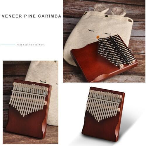 17 Keys Convenient Thumb Finger Piano Multi-functional Practical Durable Kalimba Pine Wood Musical Instrument for Beginner