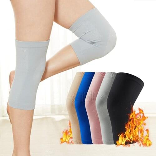 H:HYDE Knee Support Protector 1 Pcs Leg Arthritis Injury Gym Sleeve Elasticated Bandage knee Pad Charcoal Knitted Kneepads Warm