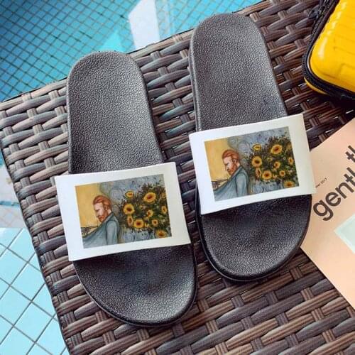2021 Women Flat Slippers Beach Soft Sole Slide Sandals Casual Ladies Indoor Bathroom House Flip Flops Anti-slip Shoes Female
