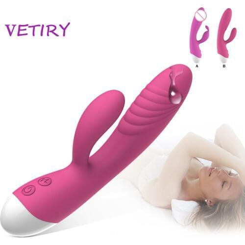 VETIRY 10 Speed Rabbit Vibrator Dildo Vibrator Clitoris Vagina Stimulation G-spot Massager Sex Toys for Women Masturbation