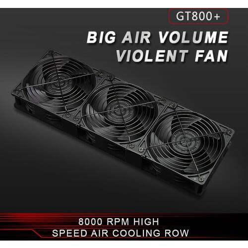 12038 Mining Machine 8000RPM Portable Ventilation Miner Power Supply Radiator 12V 218CFM Cooling Fan asic bitcoin miner heatsink