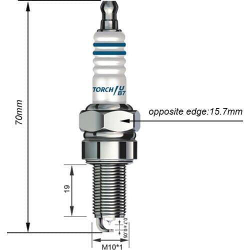 4pcs/lot Motorcycle Iridium Spark Plug B7TC for CR7E CPR7EA-9 CPR8EA-9 CPR8EAIX-9 96067 CR8E CR8EIX IU24 IU22 UR4DC PRG6HCC