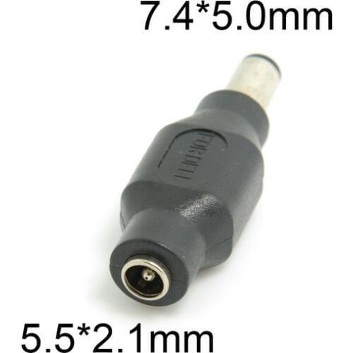 5.5*2.1 mm DC 5.5 2.1mm Female to 7.4*5.0 mm DC 7.4 5.0mm plug AC DC Power Plug Connector Adapter for DELL HP Laptop