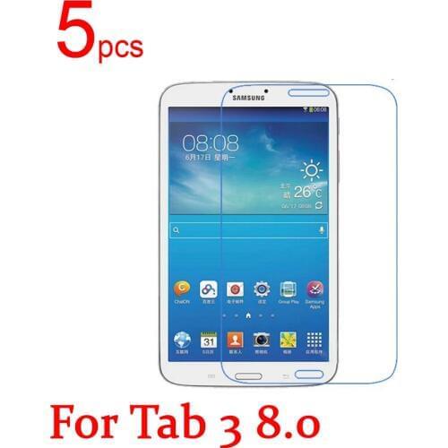 5pcs Clear/Matte/Nano LCD Tablet Screen Protectors Cover for Samsung TAB 3 4 8.0 T310 T311 T330 T331 T335 Protective Film+Cloth