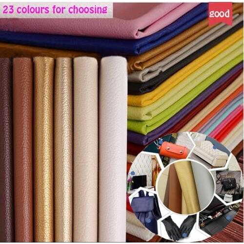 69*50cm 1pc Good Black PU Leather Faux Leather Fabric PU Artificial Leather Sewing DIY Patchwork Sofa Bag material Pu 20 Colours