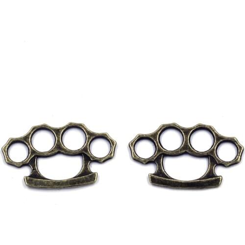 20Pcs Bronze Tone Hollow Bears Paw Charm Pendants Connectors Breloque Jewelry Making 24x14mm