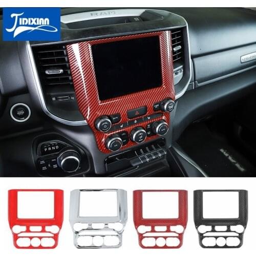 Car Center Control Navigation Panel Decoration Cover Sickers For Dodge RAM 2018 2019 2020 Car Interior Accessories