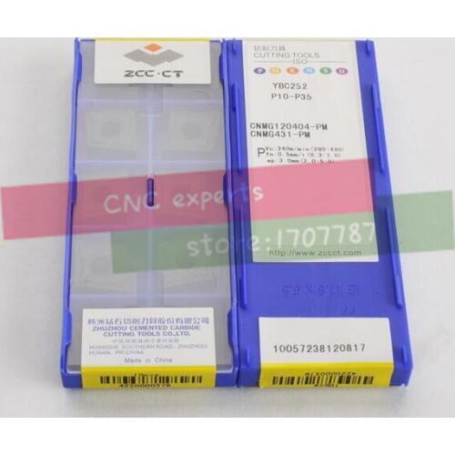 Free shopping 10 pcs CNMG120404/CNMG120408 PM YBC252 milling cutter insert carbide cemented carbide turning tools