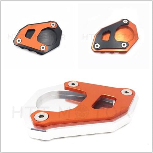 Aftermarket free shipping motorcycle parts Billet Kickstand Sidestand Plate for KTM 1050 1090 1190 1290 Adventure 13-Orange silv
