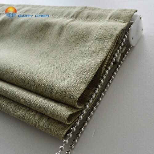 EWAY CASA 100% Blackout 2 Layer Bonded Fabrics Waterproof Roman Shades Window Plain Roman Curtain Blinds For Bedroom RB_D201811
