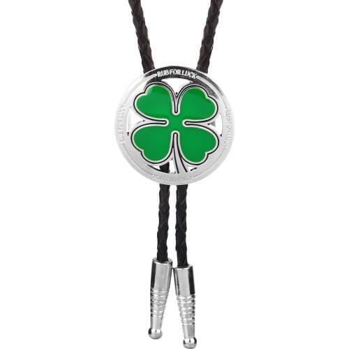 Europe and the United States popular green leaves zinc alloy bolo tie mens fashion collar rope personality accessories