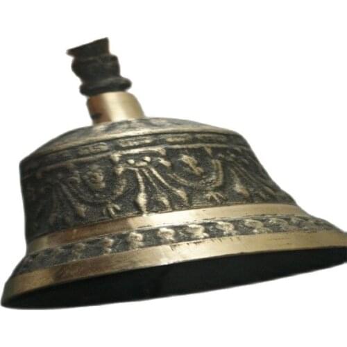 Collectible China Tibetan Buddhist prayer chanting old Copper rattles Collectible Copper