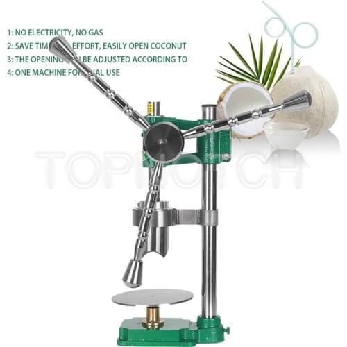 Easy Operation Hand Green Young Coconut Opener Coconut Lid Opening Machine