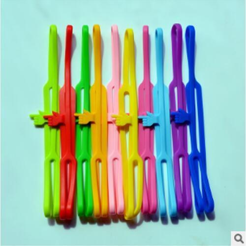 Hot Sale New Cute Silicone Finger Pointing Bookmark Book Mark Office Supply Funny Gift