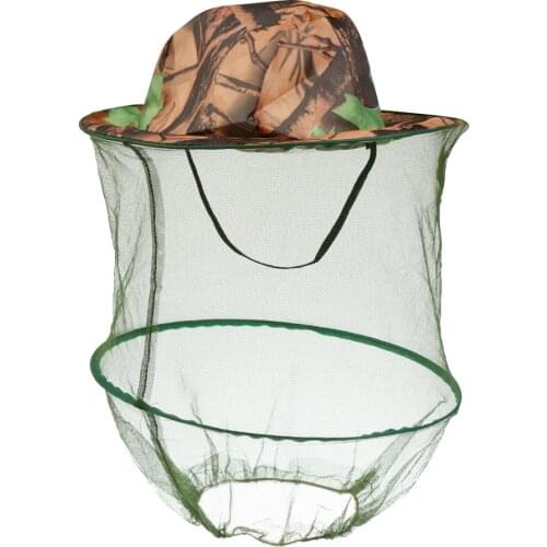 Insect Mosquito Bee Net Mesh Hat Face Fishing Hunting Camping Wide Brim